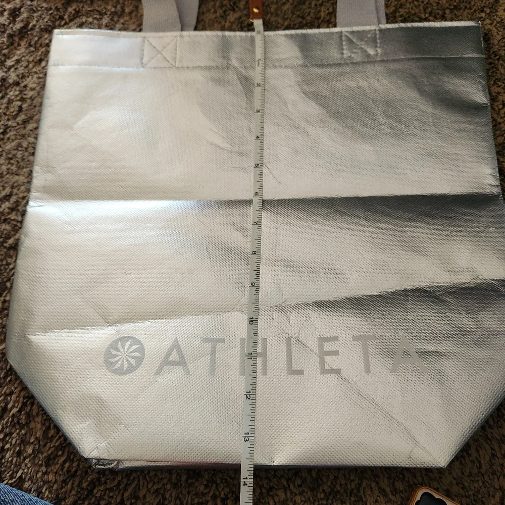 Athleta Silver Reusable Tote Bag